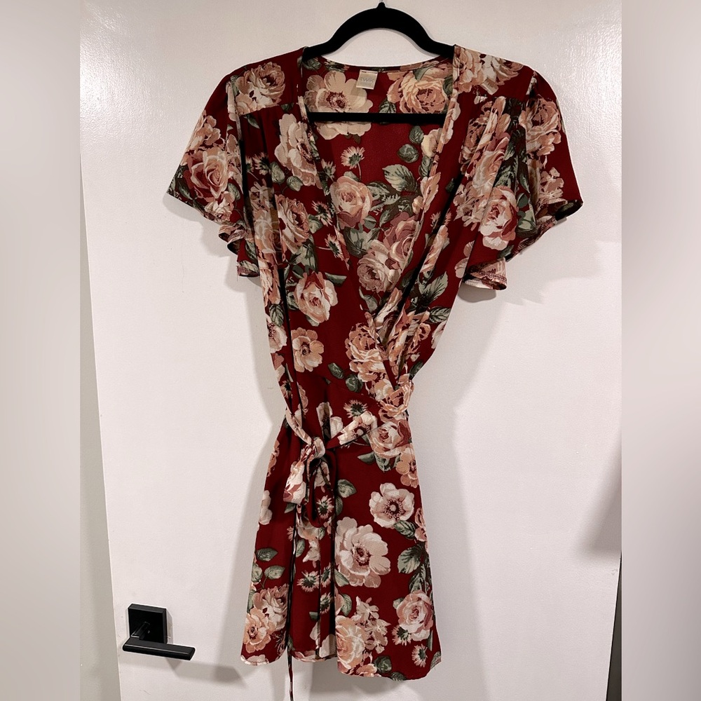 Simons Twik Floral Wrap Dress